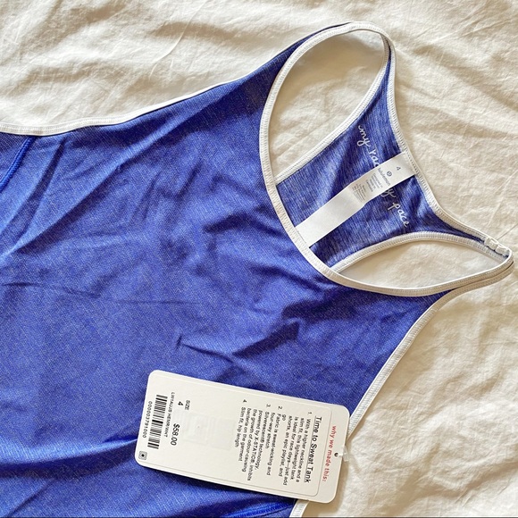 lululemon athletica Tops - NWT Blue lululemon tank size 4